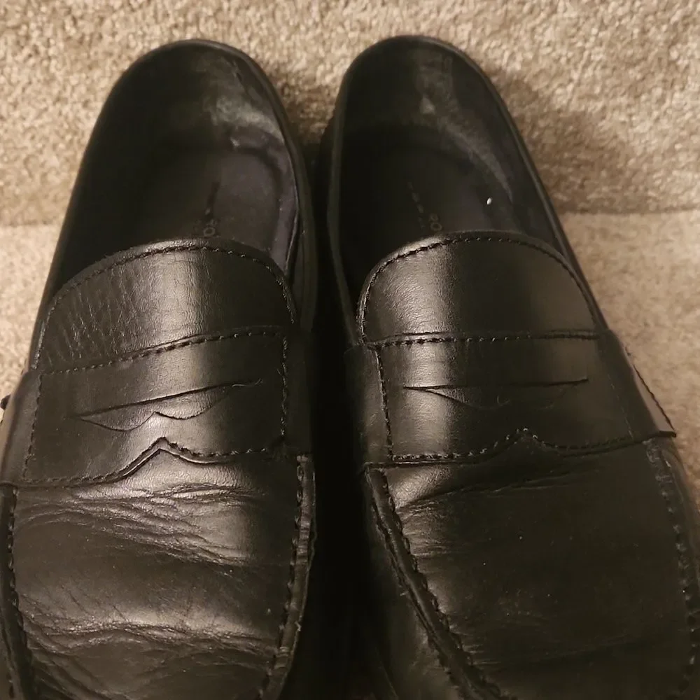 Rockport Men's Walkability Black Driving Loafers Size 8.5